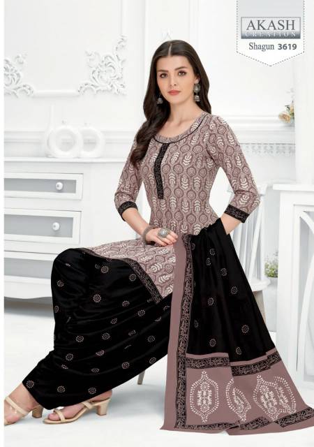 Shagun Vol 36 By Akash Printed Cotton Dress Material Catalog